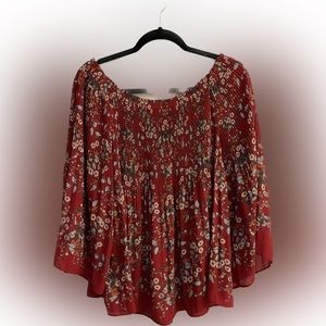 Max Studio floral blouse